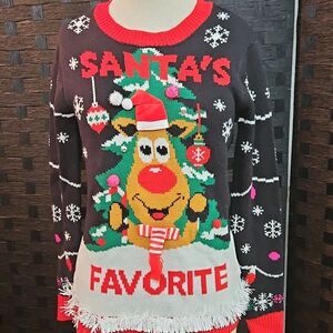 No Boundaries Santa's Favorite Sweater Size Small